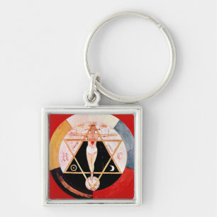 Rosicrucian symbol of the Hermetic Order Keychain