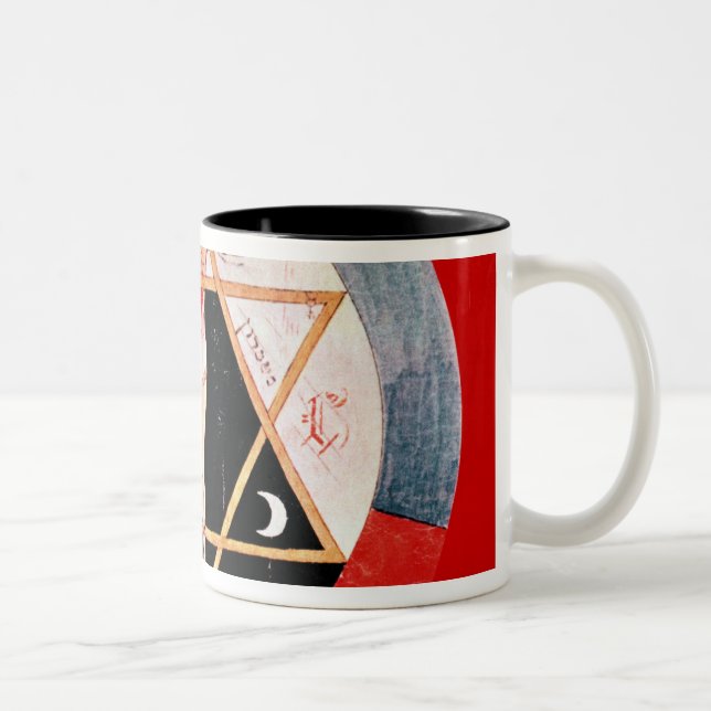Rosicrucian symbol of the Hermetic Order Two-Tone Coffee Mug (Right)