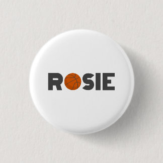 Rosie Basketball 1 Inch Round Button