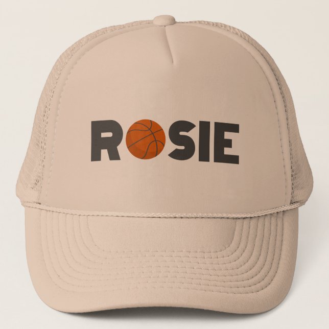 Rosie Basketball Trucker Hat (Front)