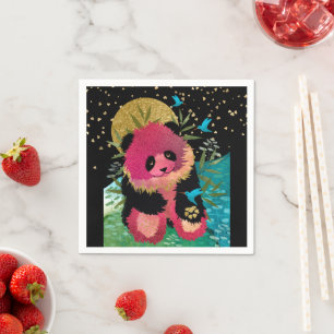 ROSIE BEAR panda -paper napkins