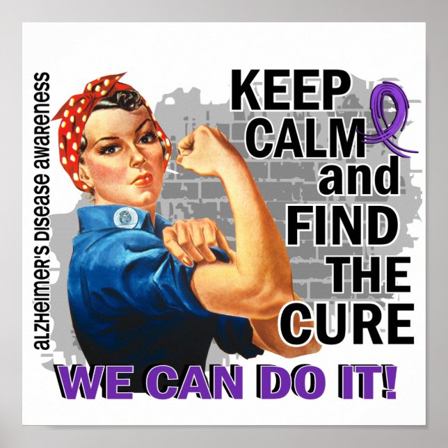 Rosie Keep Calm Alzheimer's Poster (Front)