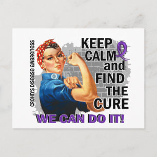 Rosie Keep Calm Crohn's.png Postcard