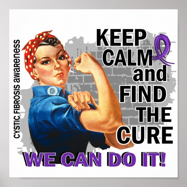 Rosie Keep Calm Cystic Fibrosis.png Poster (Front)