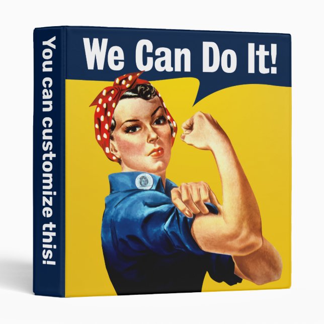 Rosie la riveteuse | CLASSEUR | Personnalisable (Devant/Côté)