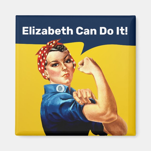 Rosie la riveteuse | Magnet | Personnaliser (Devant)