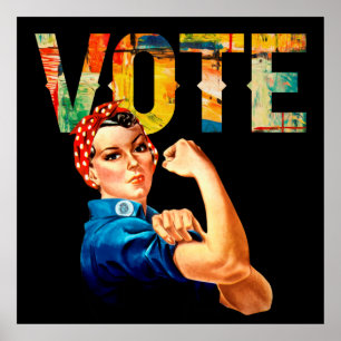 Rosie le Riveter Poster politique Vote Élection