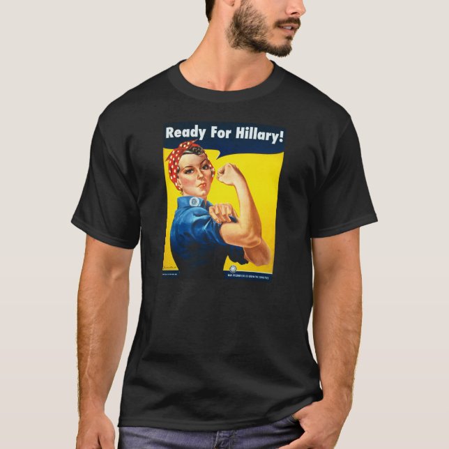 Rosie le rivoir pour le T-shirt noir des hommes de (Devant)