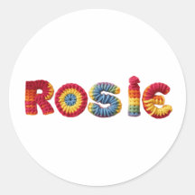 Rosie Name in Vibrant Crochet Pattern