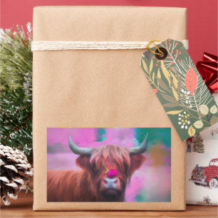 "Rosie of the Highlands" – Highland Cow Portrait Sticker