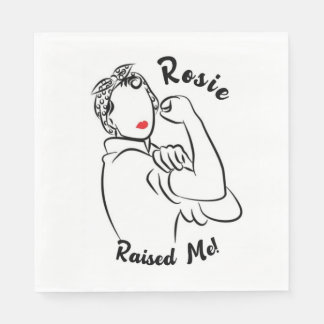 Rosie Raised Decade - Canvas Print Napkin