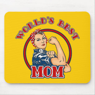 Rosie Riveter Best Mom Mousepad