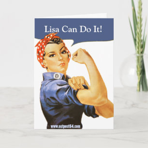 Rosie Riveter Greeting Card
