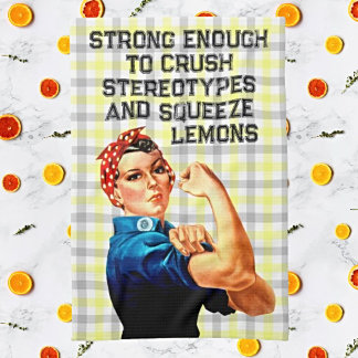 Rosie Riveter Inspirée Serviette pour écraser les