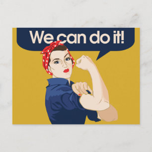 Rosie Riveter We can do it Postcard
