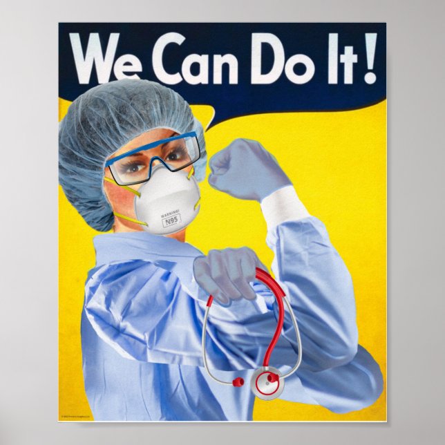 Rosie the Medical Professional Poster Print (Front)