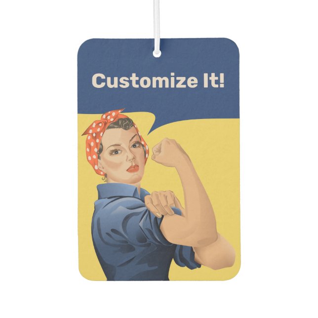Rosie the Riveter Air Freshener (Front)