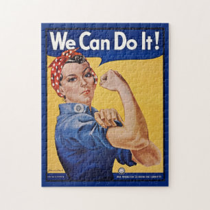 Rosie the Riveter American Feminism Girl Power Jigsaw Puzzle
