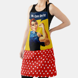 Rosie the Riveter   Apron   We can do it!