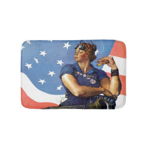 "Rosie the Riveter" Bath Mat