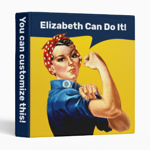 Rosie the Riveter   Binder   Fully Customizable