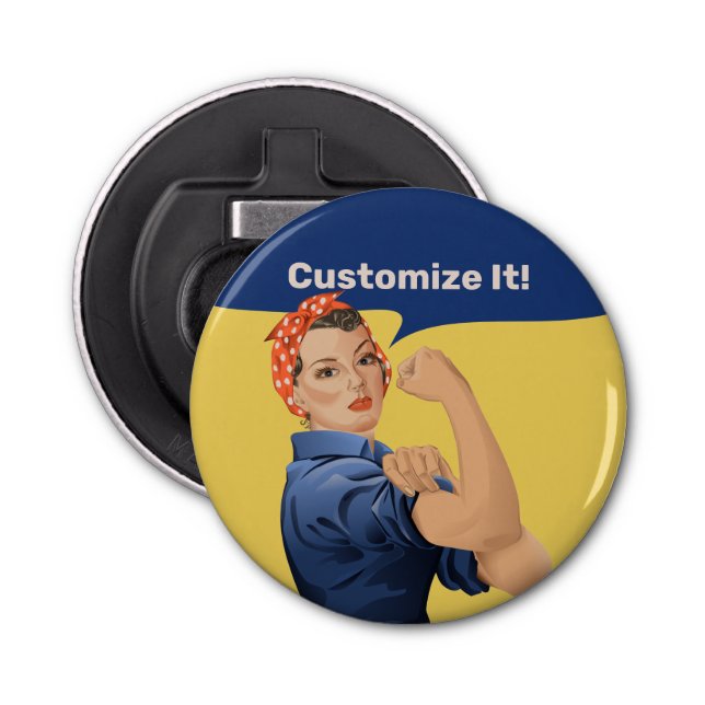 Rosie the Riveter Bottle Opener (Front)