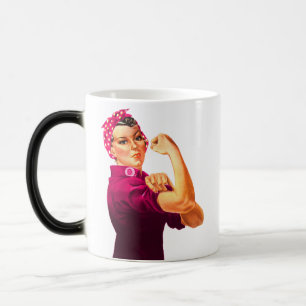 Rosie The Riveter - Cancer Pink Magic Mug