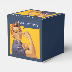 Rosie the Riveter Customize With Your Text Favor Box