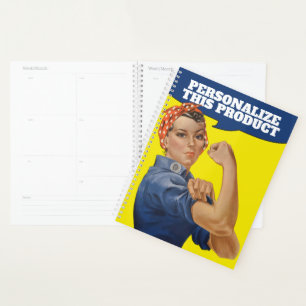 Rosie the Riveter easy to personalize  Planner