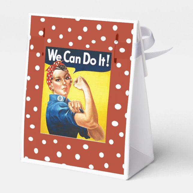 Rosie the Riveter Favor Box (Back Side)