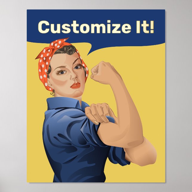 Rosie the Riveter Foil Prints (Front)