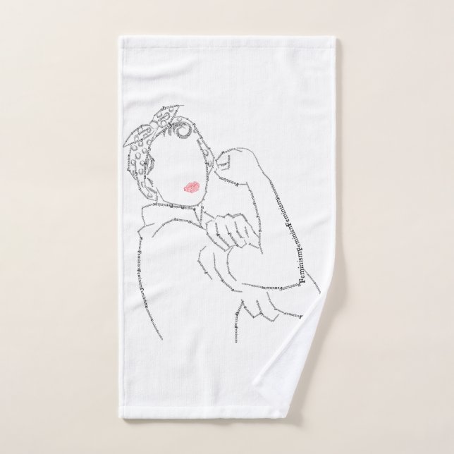 Rosie the Riveter Hand Towel (Hand Towel)