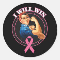 Rosie The Riveter I Will Win Breast Cancer