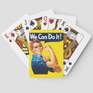 Rosie the Riveter (Iconic Poster) (We Can Do It!) Playing Cards