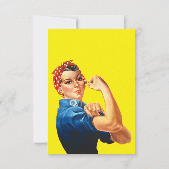 Rosie The Riveter Invitation (Front)