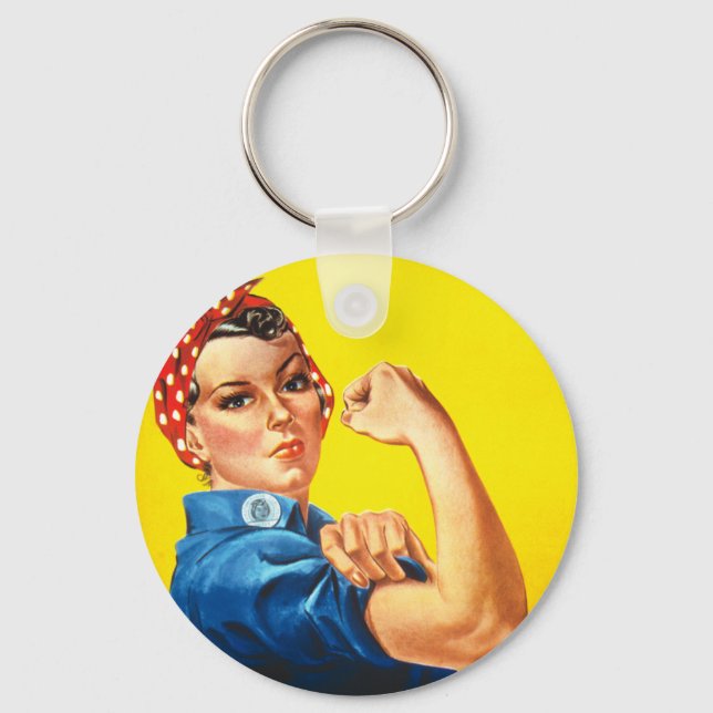 Rosie The Riveter Keychain (Front)