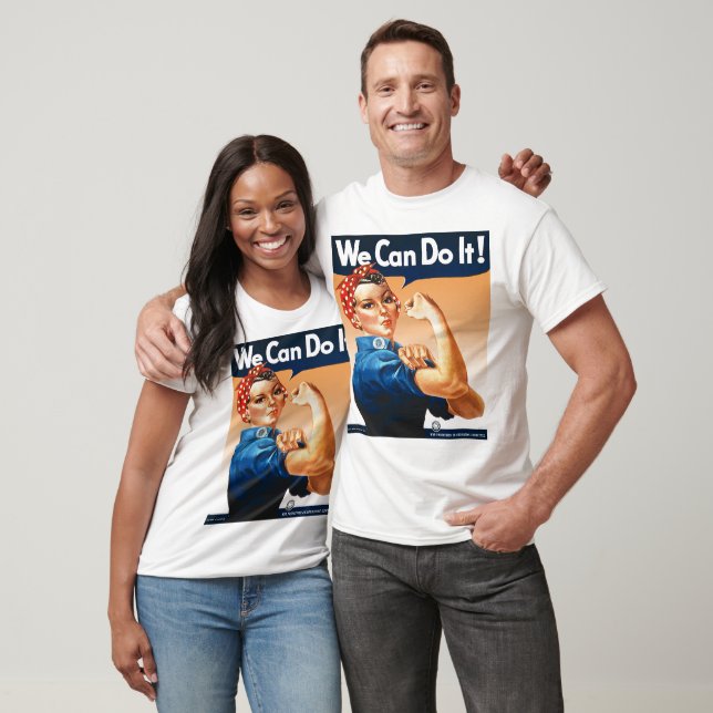 Rosie the Riveter Orange T-Shirt (Unisex)