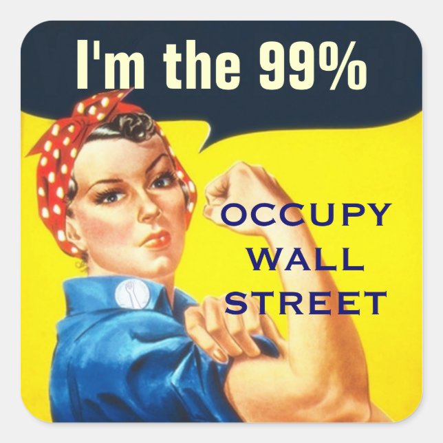 Rosie the Riveter OWS sticker (Front)