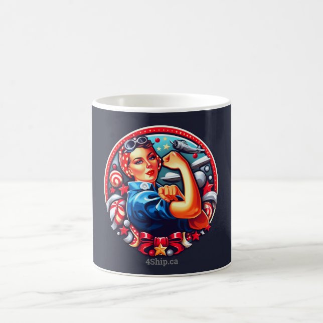 Rosie the Riveter Pin-up Girl Mug (Center)