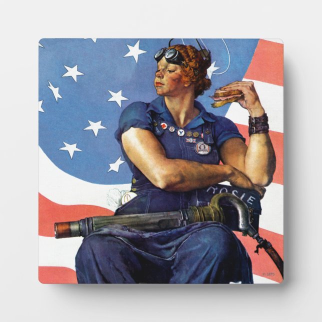 "Rosie the Riveter" Plaque (Front)