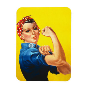 Rosie the Riveter Premium Magnet