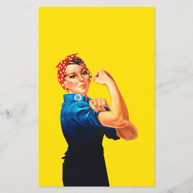 Rosie The Riveter Retro Design Style Flyer (Front)