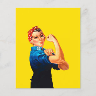 Rosie The Riveter Retro Design Style Flyer