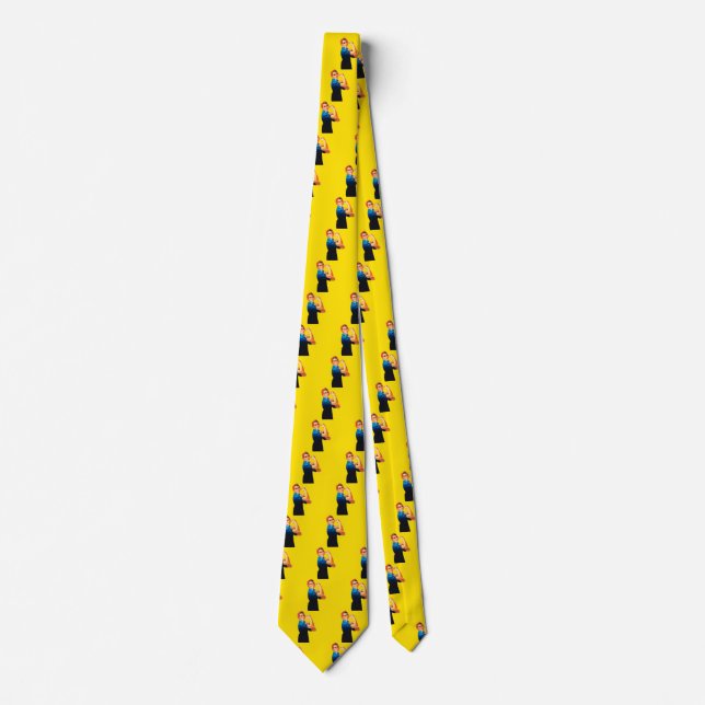 Rosie The Riveter Retro Style Tie (Front)