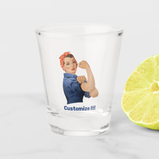 Rosie the Riveter Shot Glass