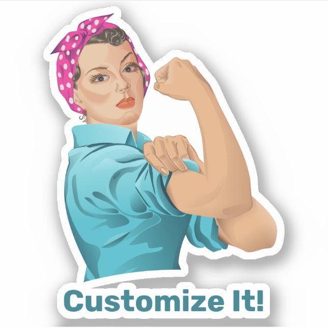 Rosie the Riveter Sticker (Front)