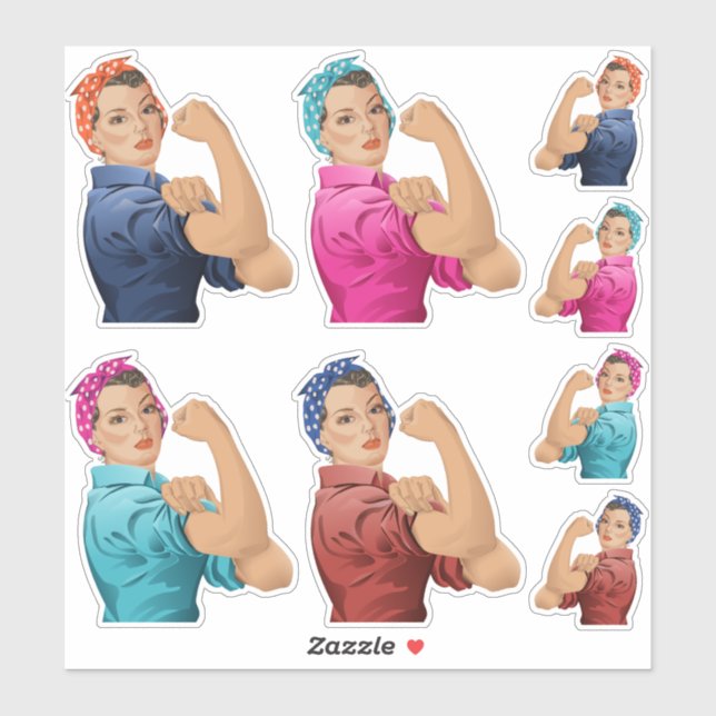 Rosie the Riveter Sticker Set (Sheet)
