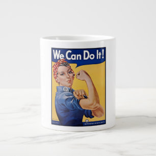 Rosie the Riveter: Strong Women Female Empowerment Large Coffee Mug