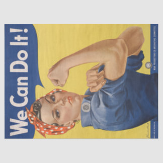 Rosie the Riveter: Strong Women Female Empowerment Tissue Paper