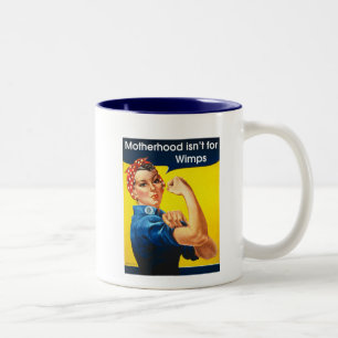 Rosie the Riveter Two-Tone Coffee Mug